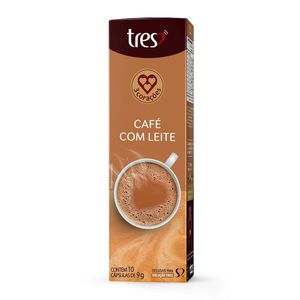 3 Corações Coffee with Milk Capsules, 10 ct